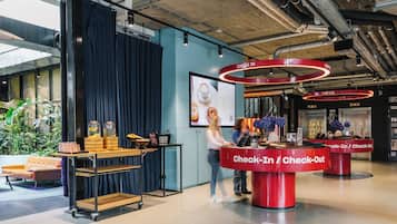 Check-in/check-out kiosk