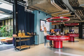 Check-in/check-out kiosk