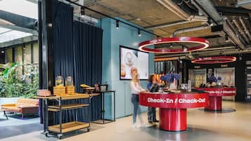 Check-in/check-out kiosk