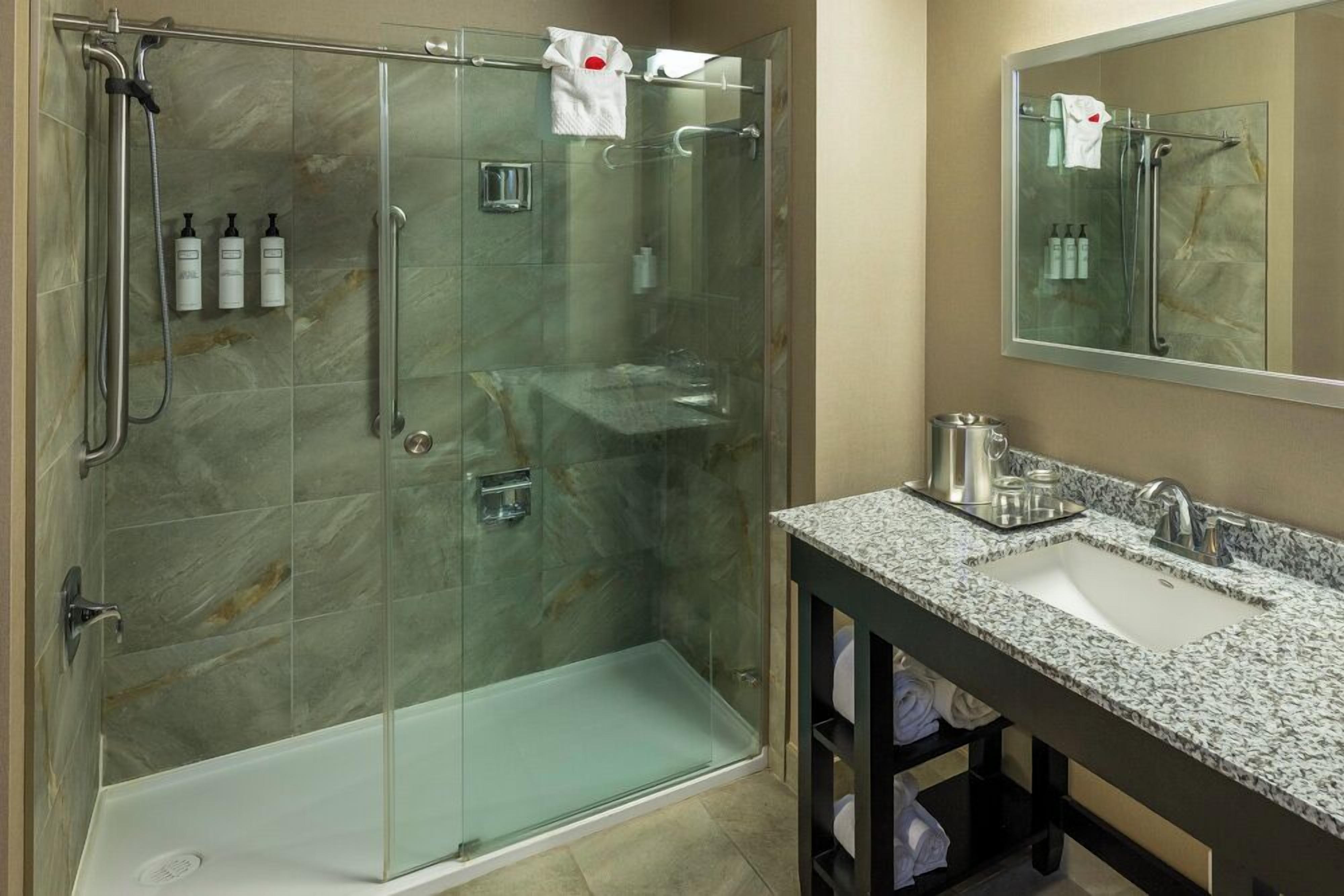 Phòng Suite, 1 phòng ngủ, không hút thuốc | Phòng tắm | Đồ dùng nhà tắm miễn phí, máy sấy tóc, khăn tắm 