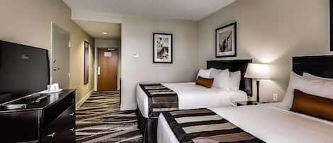 Egyptian cotton sheets, premium bedding, in-room safe, blackout drapes