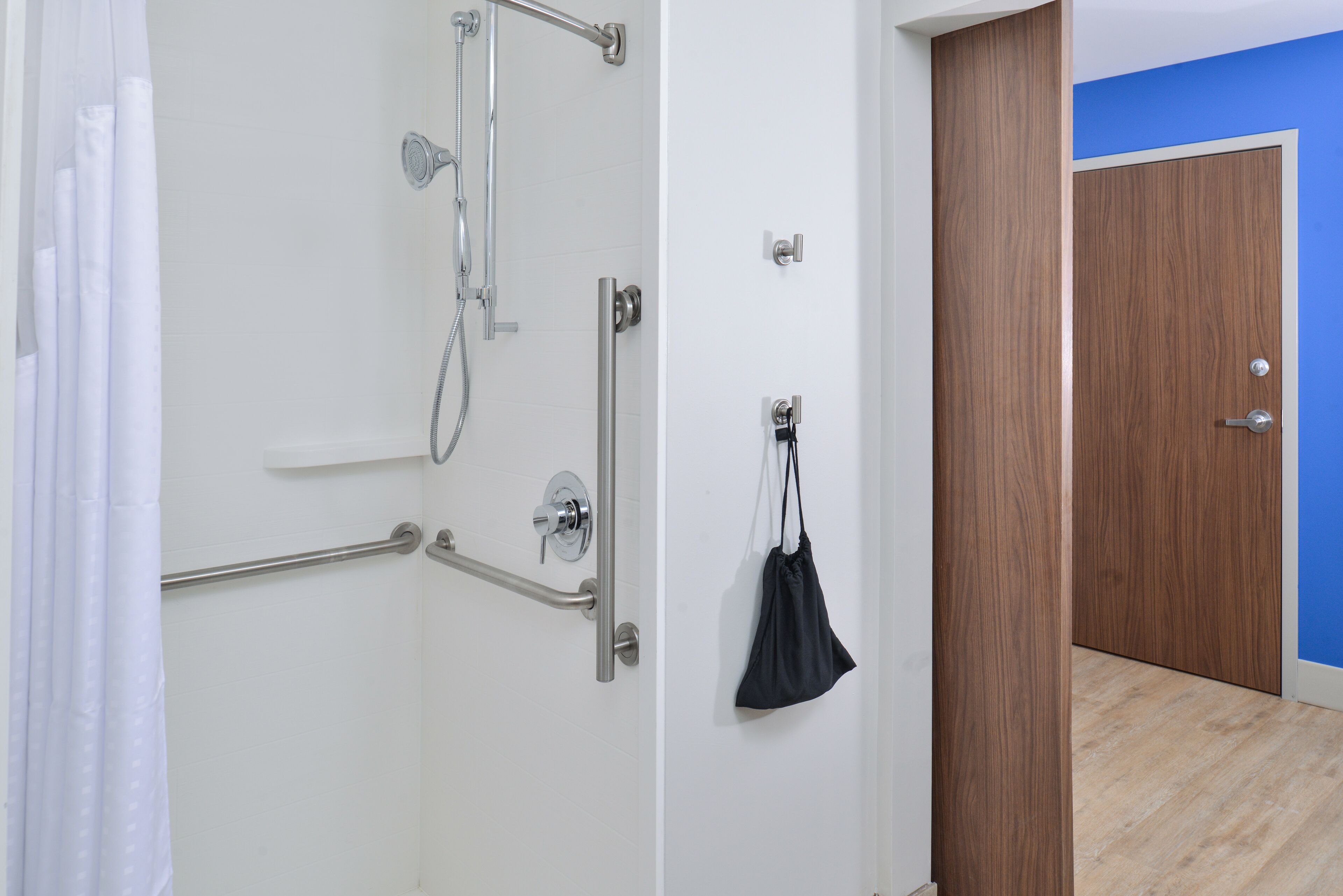 free toiletries, hair dryer, towels