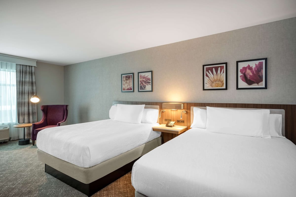 Room, 2 Queen Beds, Non Smoking (Drinks/ Snacks) | Desk, laptop workspace, blackout drapes, free WiFi