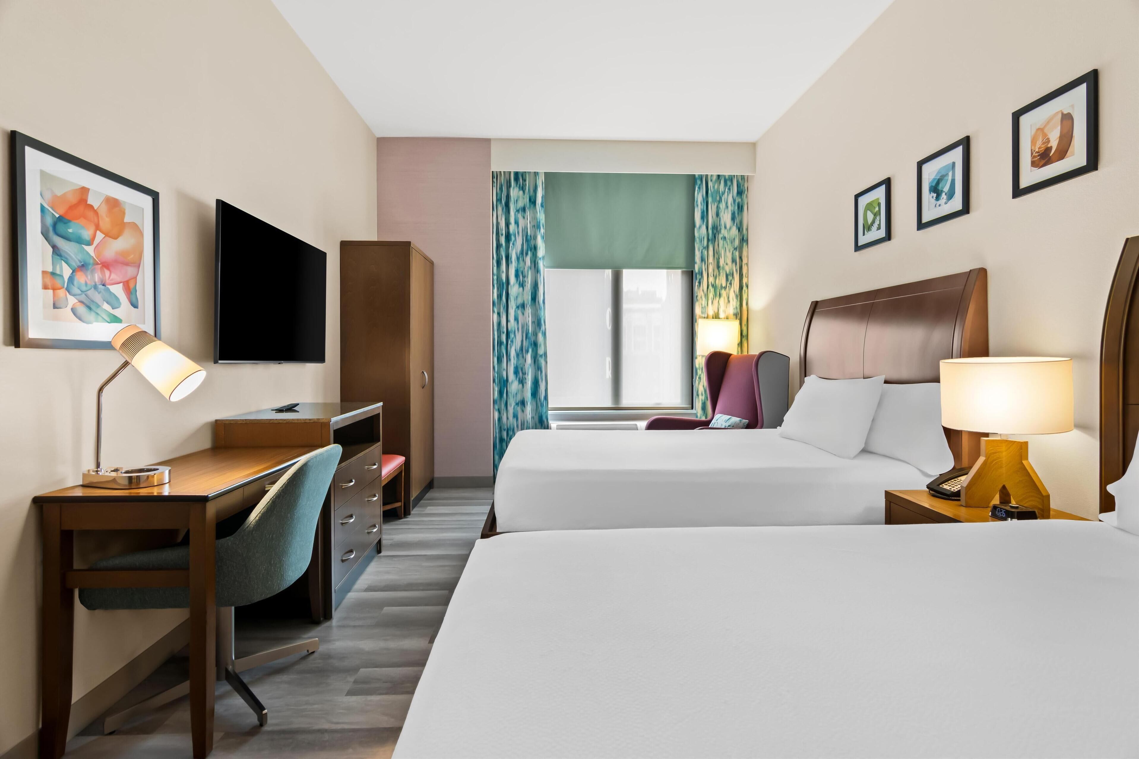 room, 2 queen beds | premium bedding, in-room safe, soundproofing, free wifi