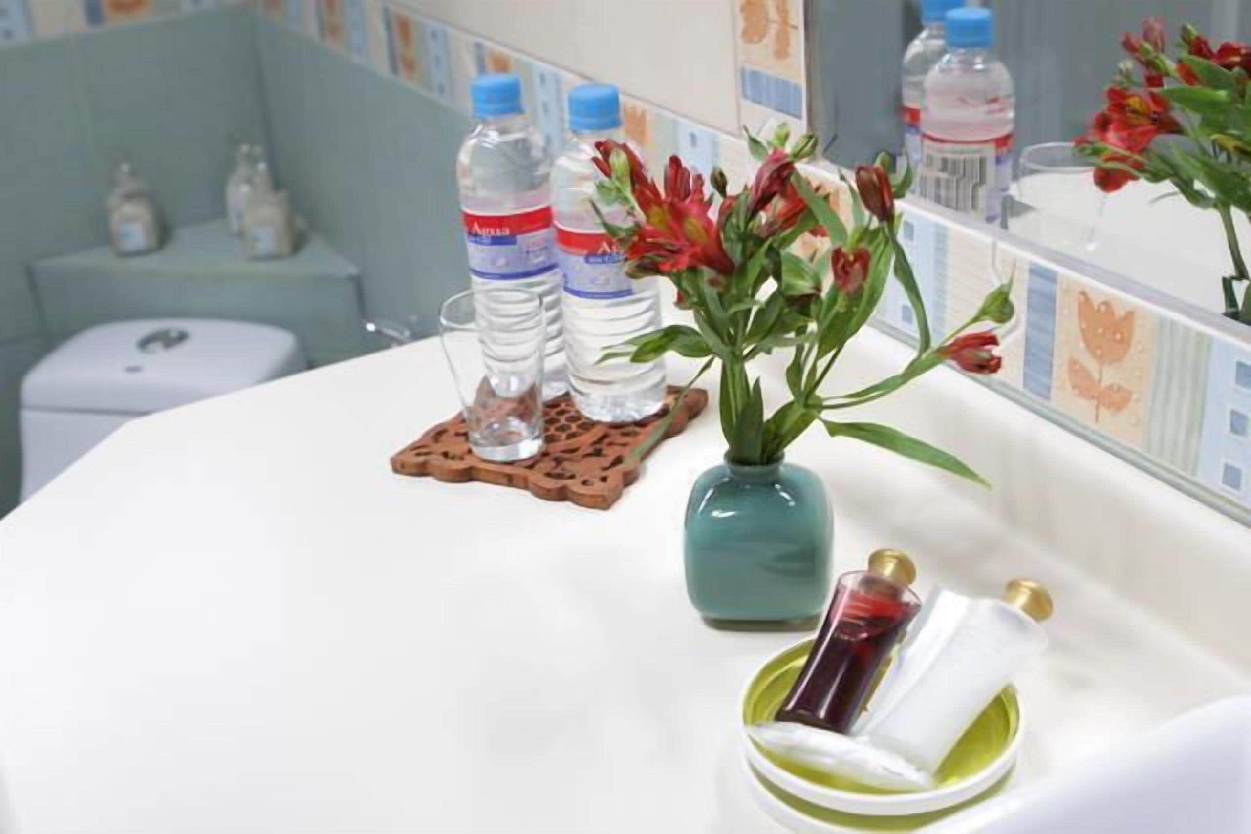 shower, free toiletries, hair dryer, bathrobes