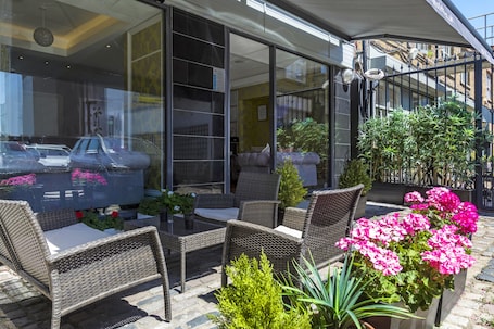 Gårdsplads. Hotel Shepherds Bush London