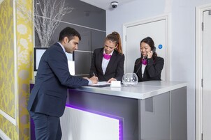 Quiosque de check-in/check-out