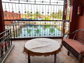 Apartamento standard, 1 quarto, vista parcial para o lago | Sacada