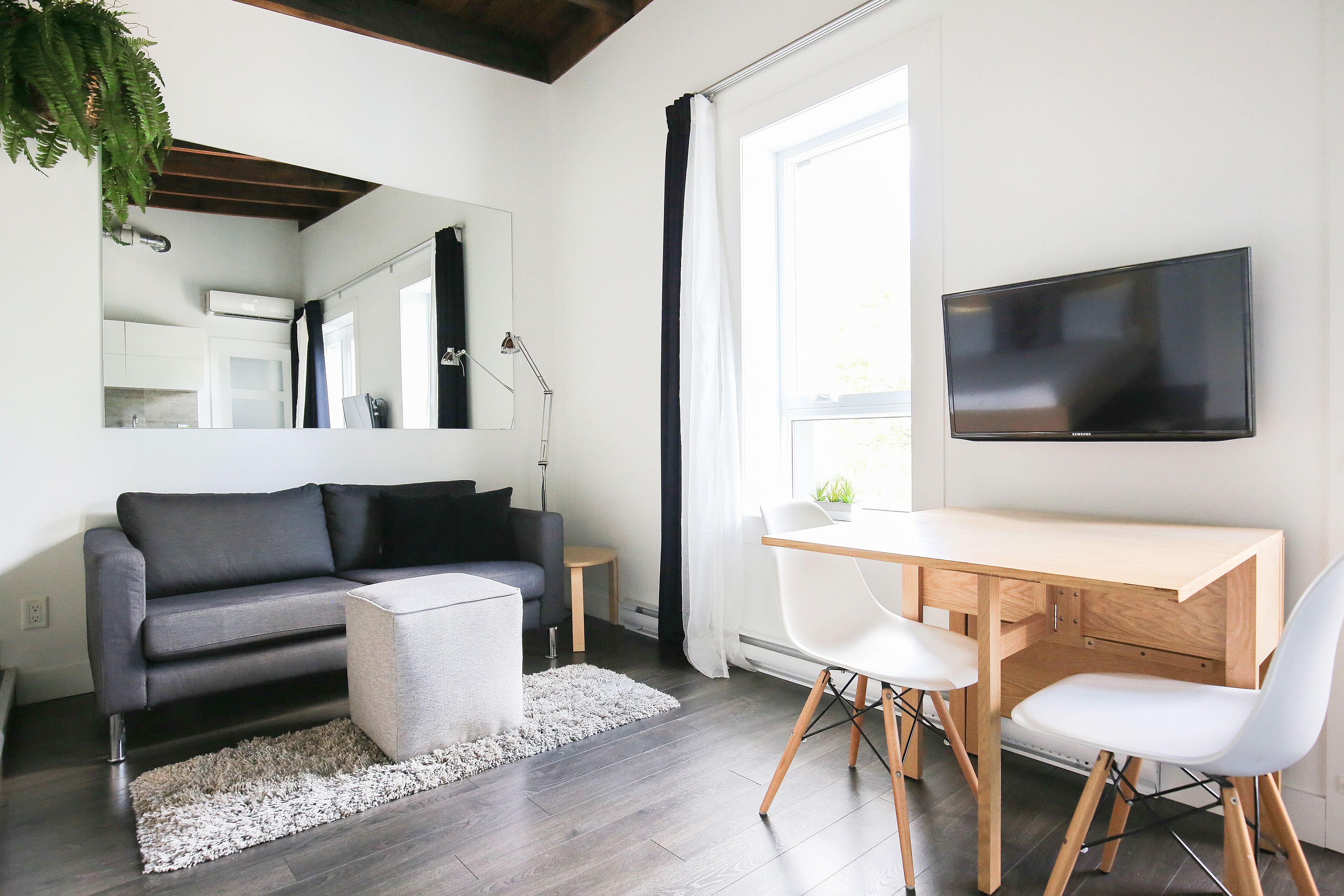 classic apartment | living room | flat-screen tv