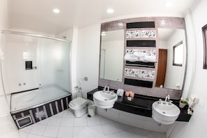 Free toiletries, hair dryer, towels, soap