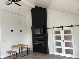 Luxury Cottage | Living area | 32-inch flat-screen TV with satellite channels, TV