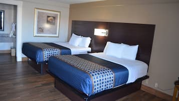 Standard Room, 2 Queen Beds | Iron/ironing board, free WiFi, bed sheets