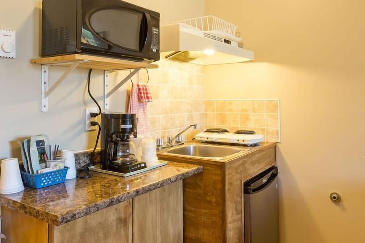 minibar, desk, blackout curtains, iron/ironing board