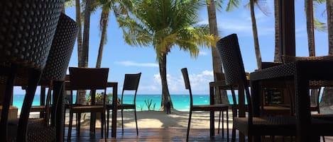 Breakfast, lunch, dinner served; Filipino cuisine, beach views