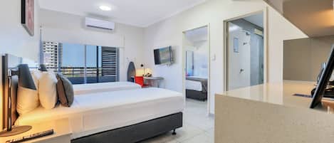 Deluxe Quadruple Room | 1 bedroom, in-room safe, iron/ironing board, free WiFi