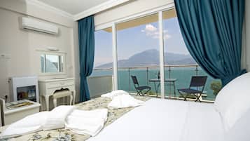 Doppel- oder Zweibettzimmer, Meerblick | Ausblick vom Zimmer