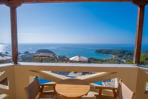 Deluxe Villa, 2 Bedrooms, Non Smoking, Sea View | Frette Italian sheets, premium bedding, pillowtop beds, in-room safe
