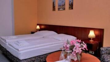 Desk, iron/ironing board, free cribs/infant beds, free WiFi