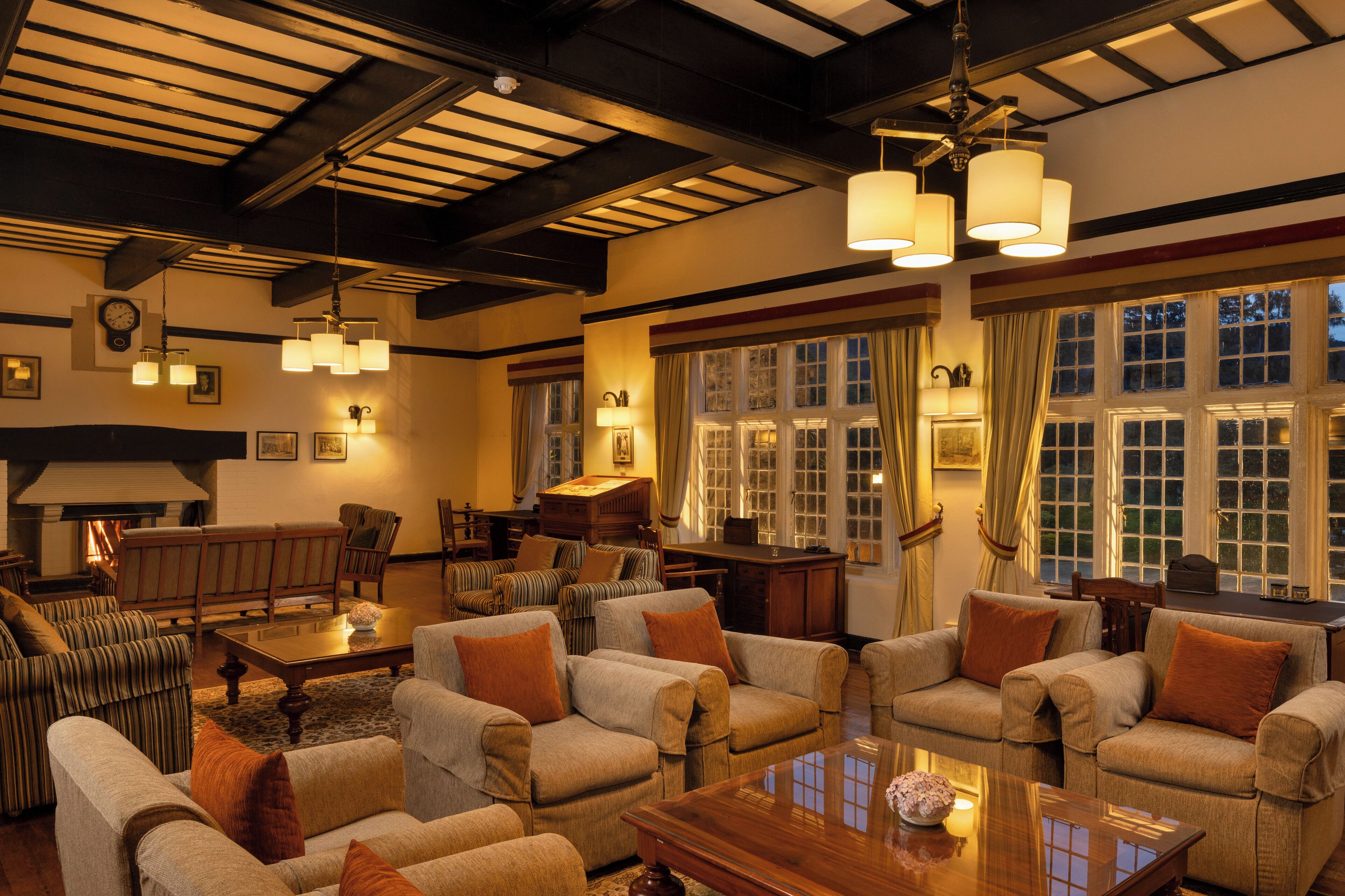 43-inch flat-screen TV with cable channels, TV