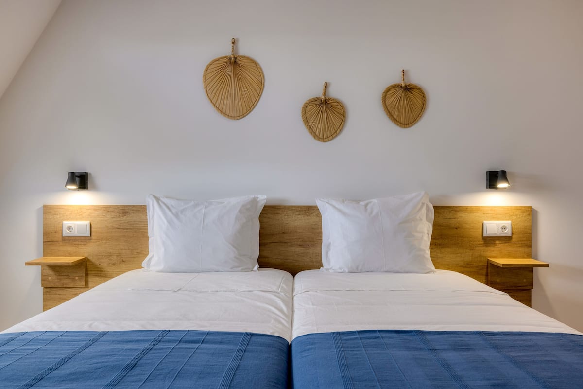 Premium bedding, down duvets, memory-foam beds, individually decorated