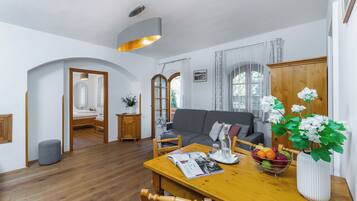 Superior Apartment, Balcony, Lake View | Living area | LCD TV