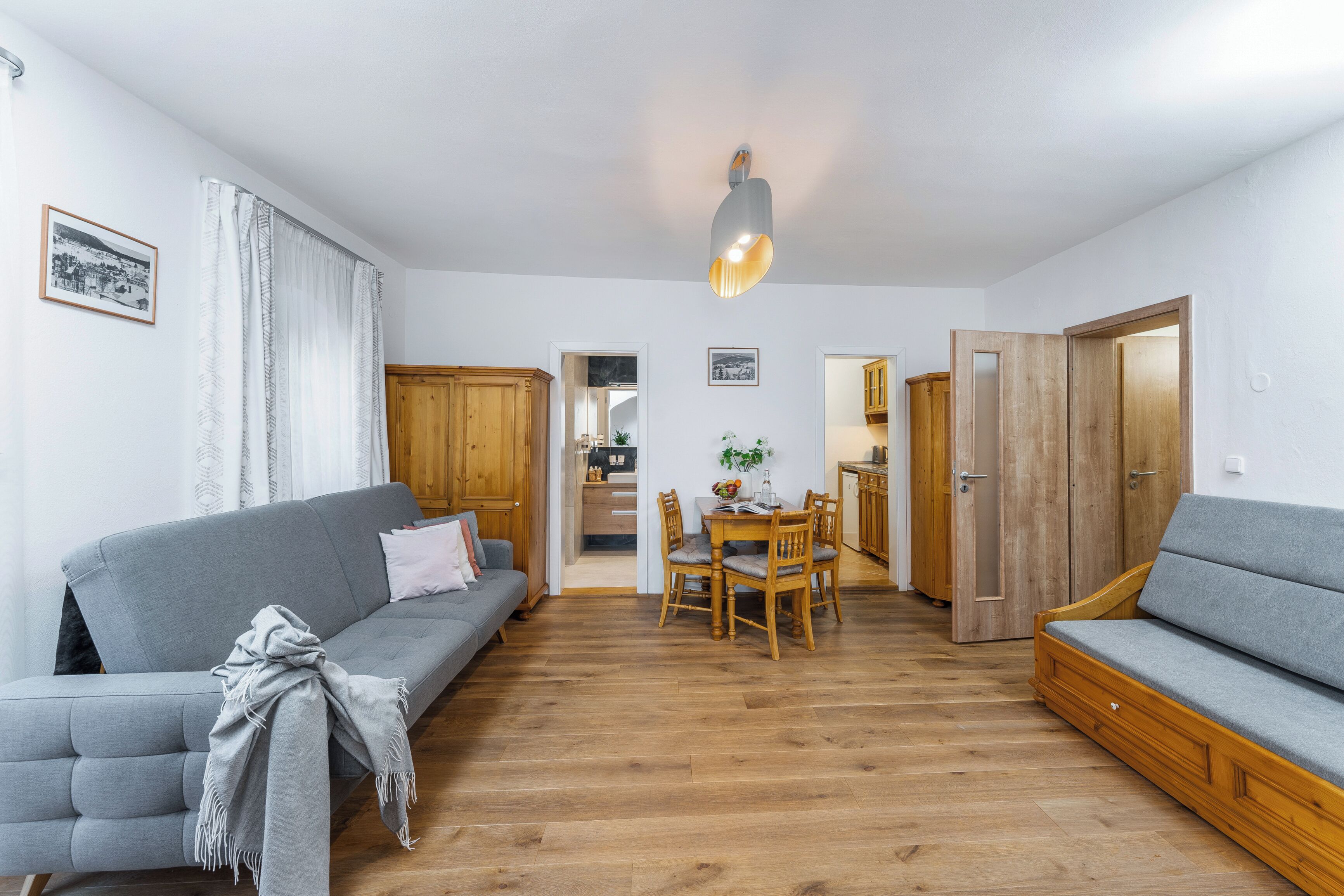 Superior Apartment, Balcony, Lake View | Living area | LCD TV