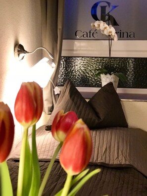 Premium bedding, minibar, desk, blackout drapes - Pension Karina Schwerin (Schwerin)