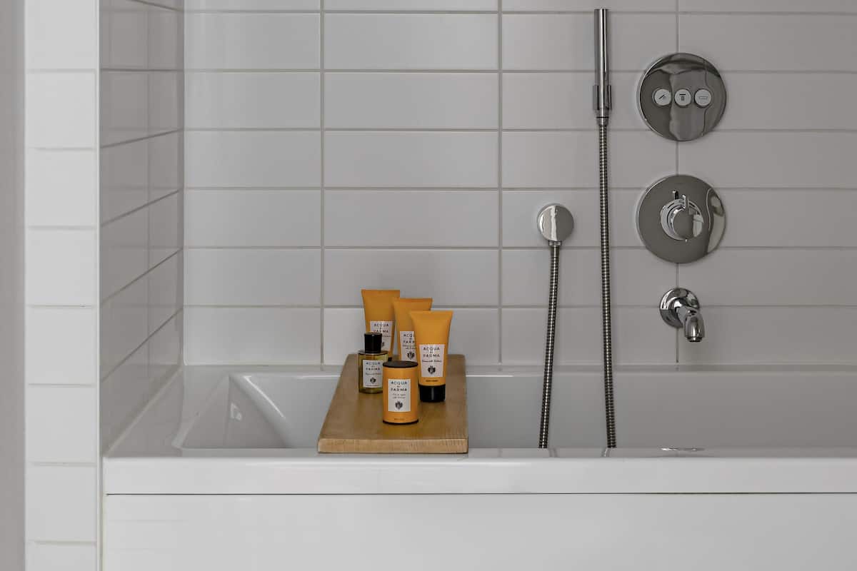 hair dryer, slippers, towels