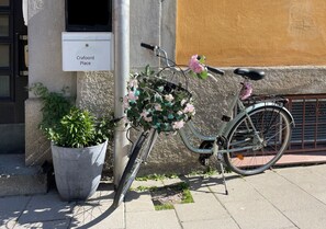 Vista frontal de la propiedad