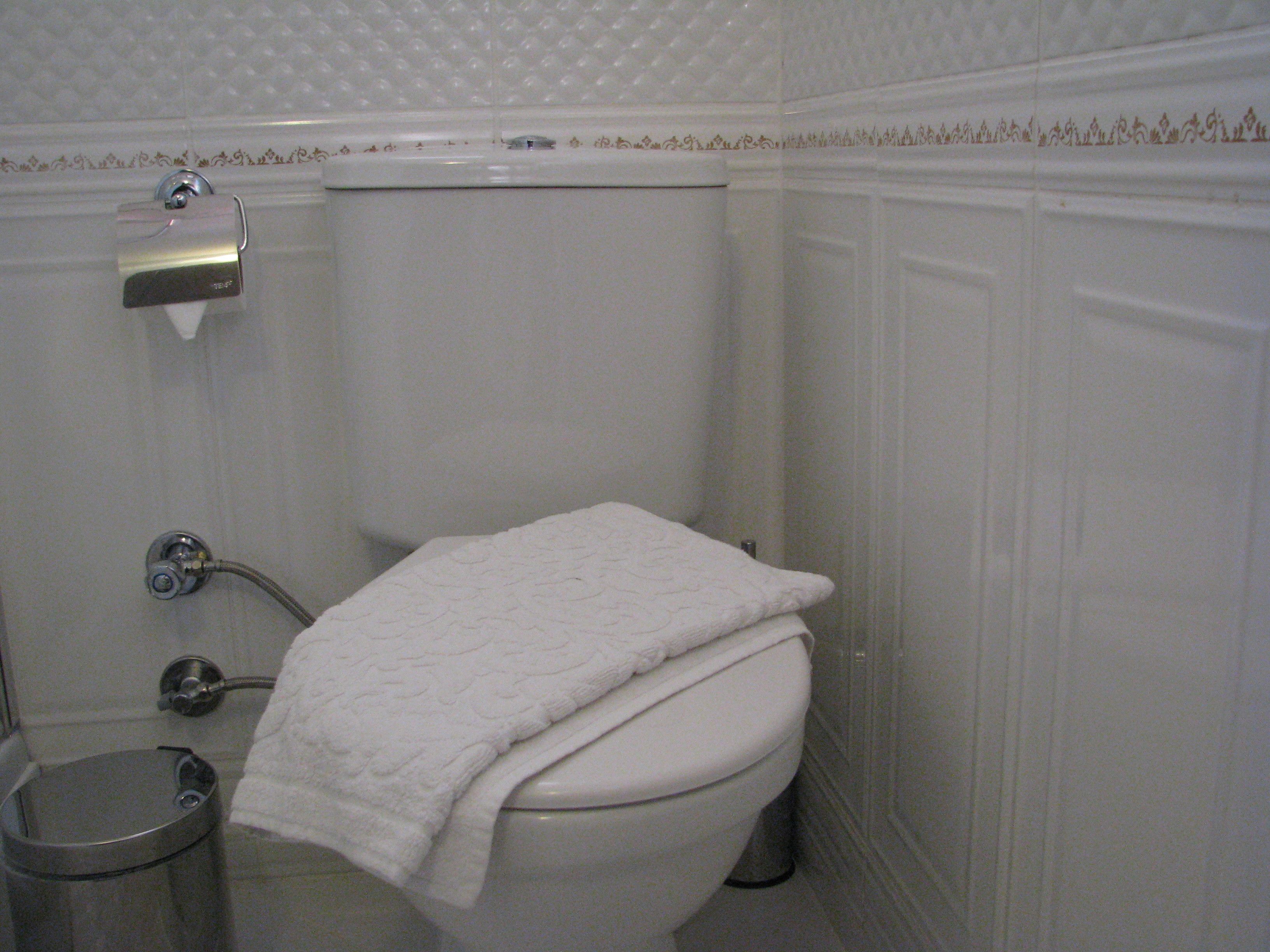 double or twin room | bathroom | shower, free toiletries, hair dryer, slippers