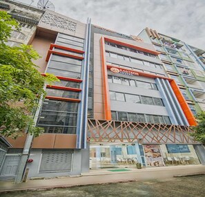 Façana frontal de l'allotjament