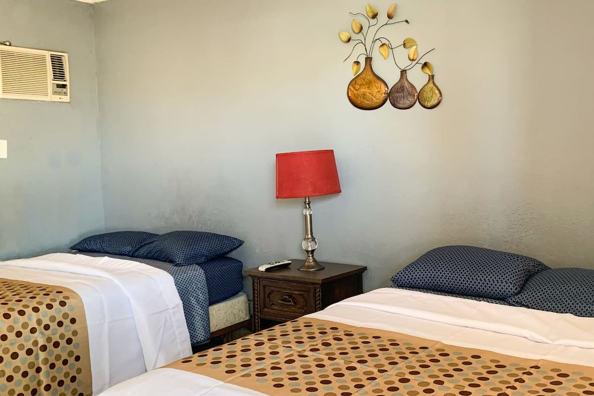 Room, 2 Double Beds, Non Smoking, Refrigerator & Microwave | 1 bedroom, free WiFi, bed sheets