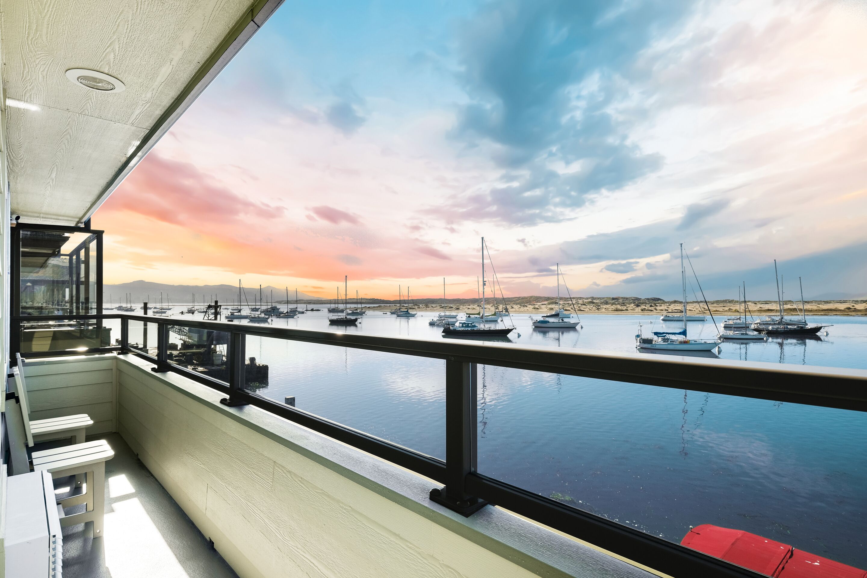 panoramic double room, private bathroom, ocean view (sunset oceanfront) | view from room