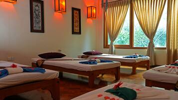 Body treatments, Thai massages, body scrubs, manicures and pedicures