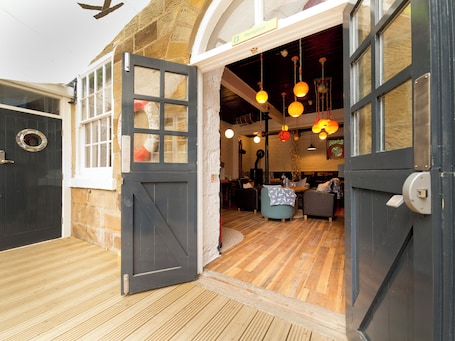 Property entrance. YHA Boggle Hole - Hostel