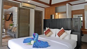 Villa, 3 soverom, privat basseng | 3 soverom, minibar, safe på rommet og skrivebord