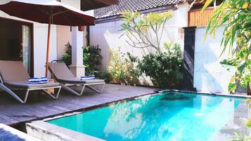 Villa, 2 Schlafzimmer, eigener Pool (Jepun) | 1 Schlafzimmer, hochwertige Bettwaren, Minibar, Zimmersafe