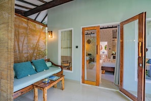 Terrace/patio - Bale Sampan Bungalows (Gili Trawangan)