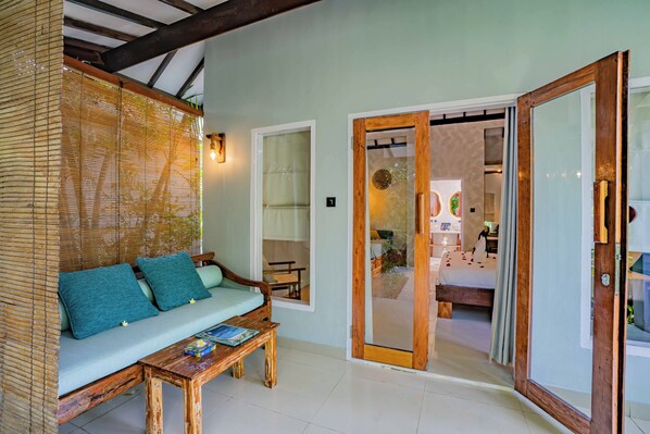 Terrace/patio - Bale Sampan Bungalows (Gili Trawangan)