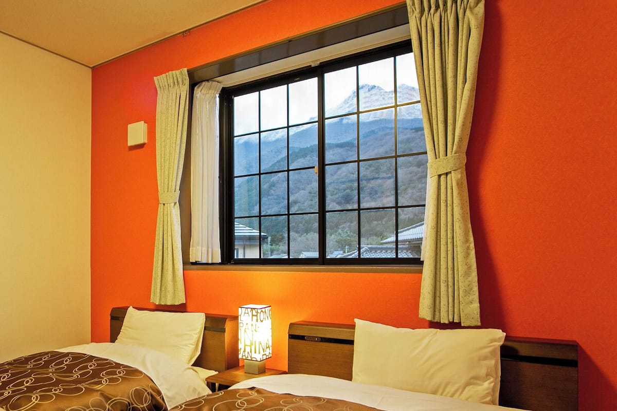 Desk, blackout curtains, iron/ironing board (on request), free WiFi
