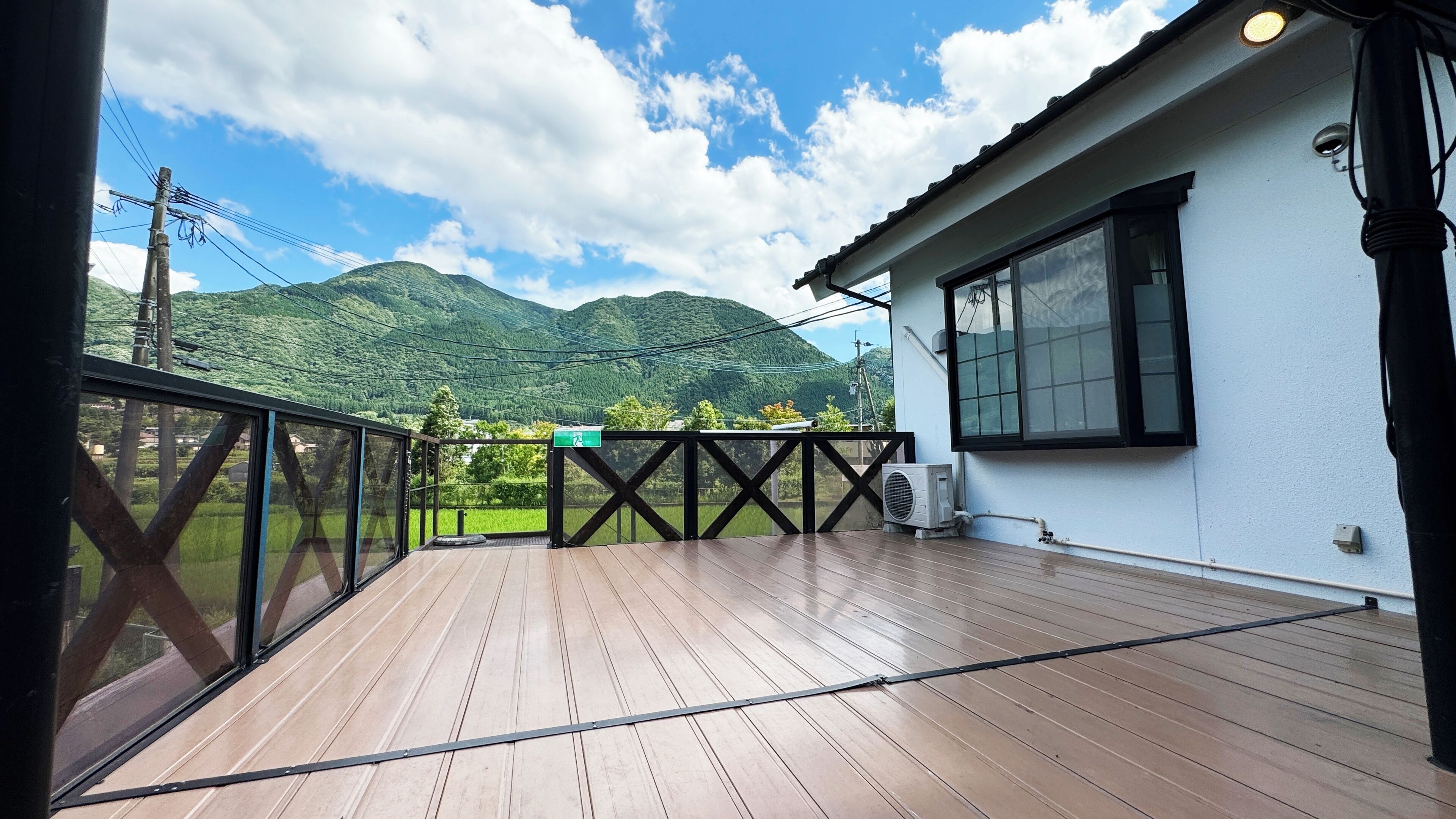 숙박 시설에서 보는 주변 전망