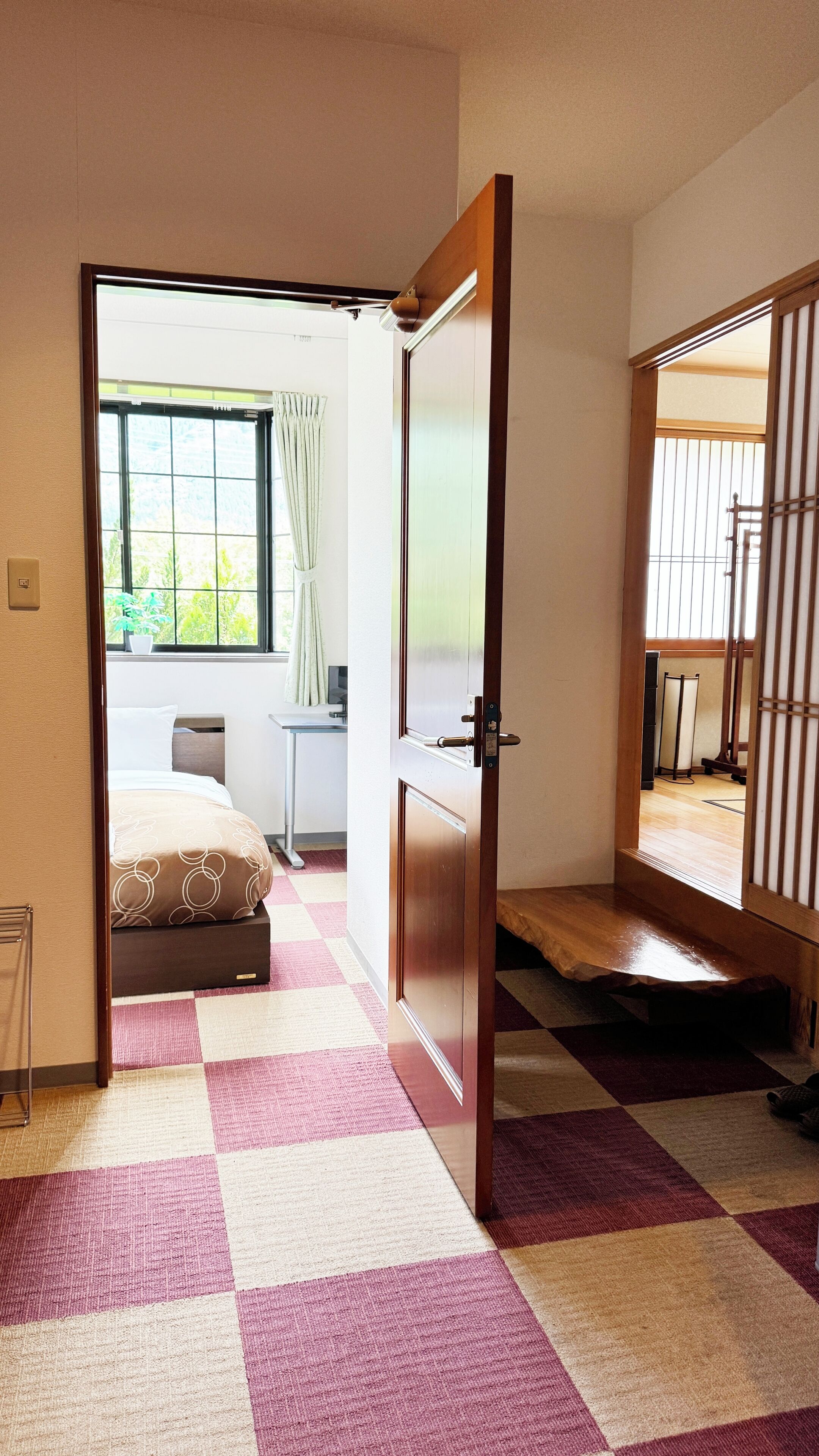 room | 1 bedroom, desk, blackout curtains, iron/ironing board