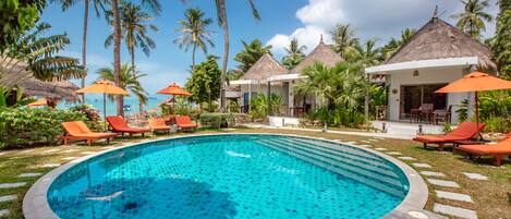 Outdoor pool, open 7:00 AM to 6:00 PM, pool umbrellas, pool loungers