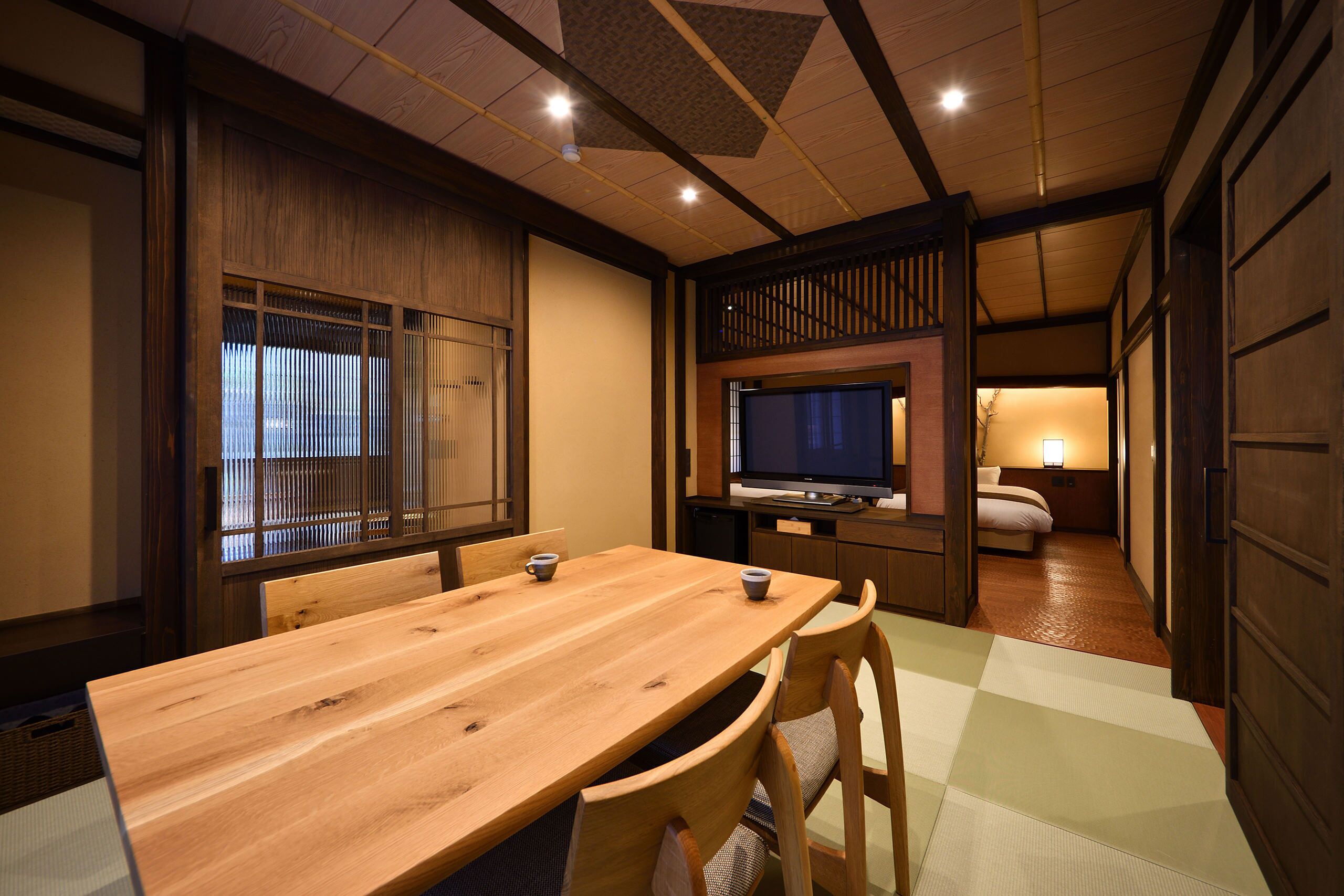 Japanese Western Style Room (Open Air Bath) | In-room safe, individually decorated, free WiFi, bed sheets