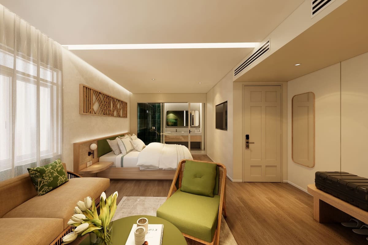 Suite estudio junior | Ropa de cama de alta calidad, escritorio, wifi gratis y ropa de cama