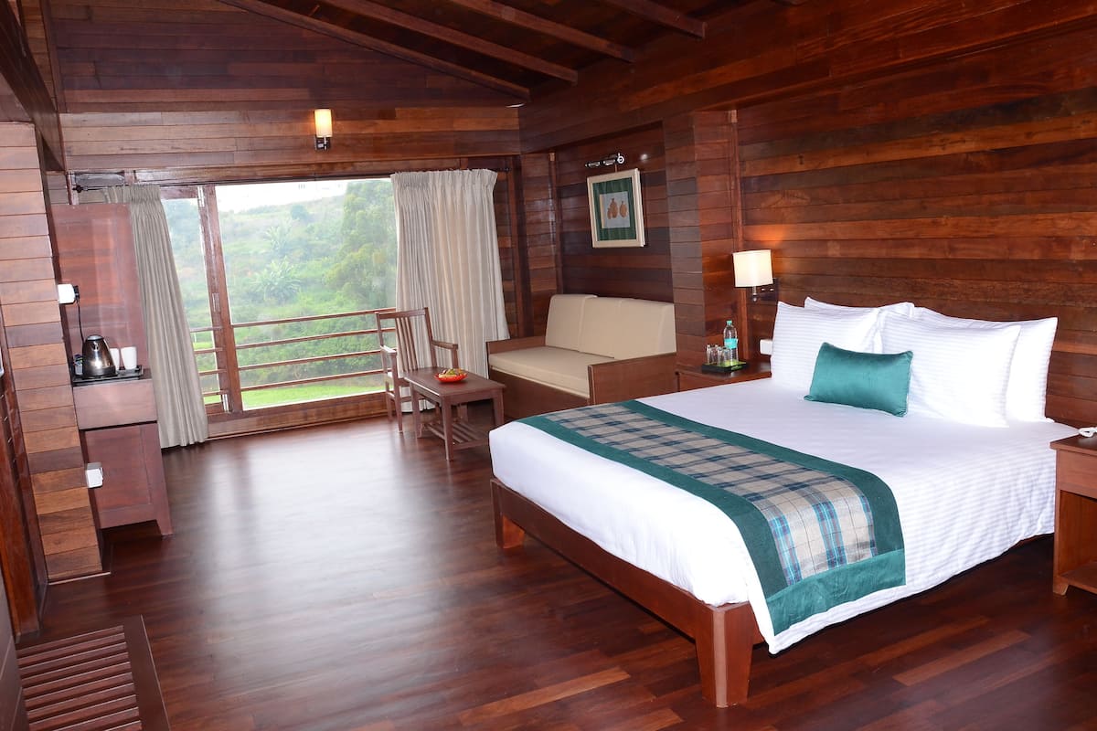 timber chalet | 1 bedroom, minibar, in-room safe, desk