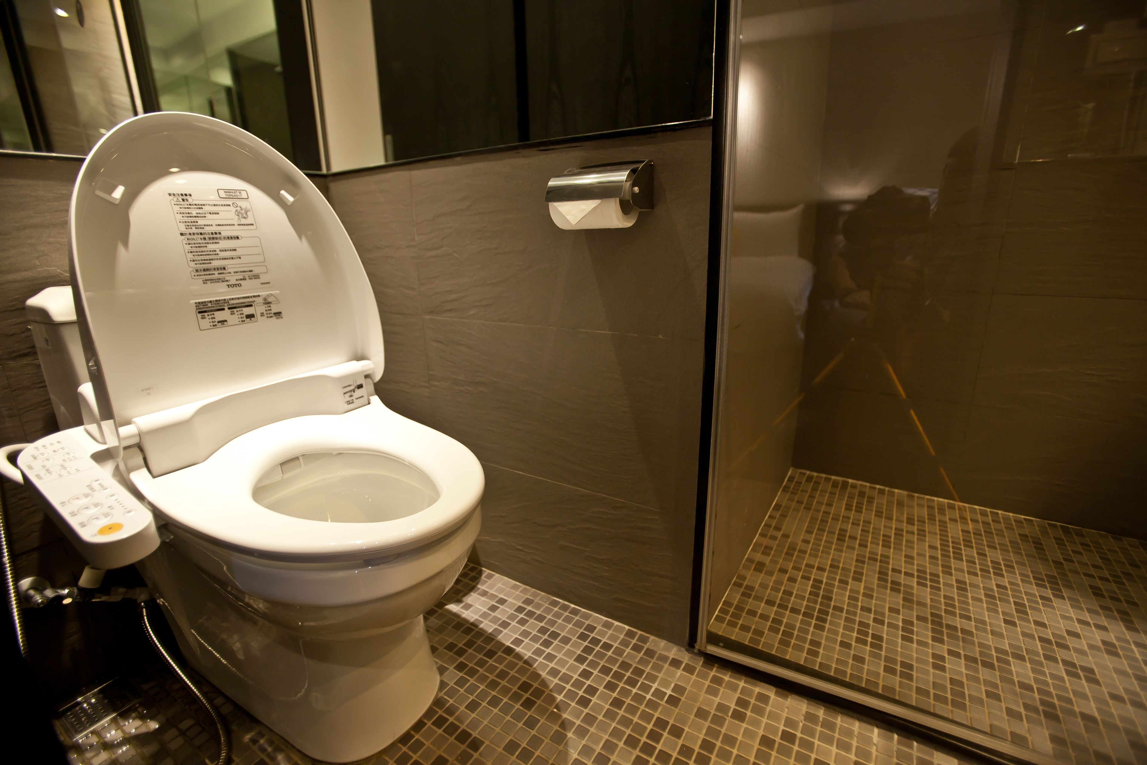 standard double room, no windows | bathroom | shower, hair dryer, slippers, towels