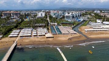 Private beach nearby, sun loungers, beach umbrellas, beach towels