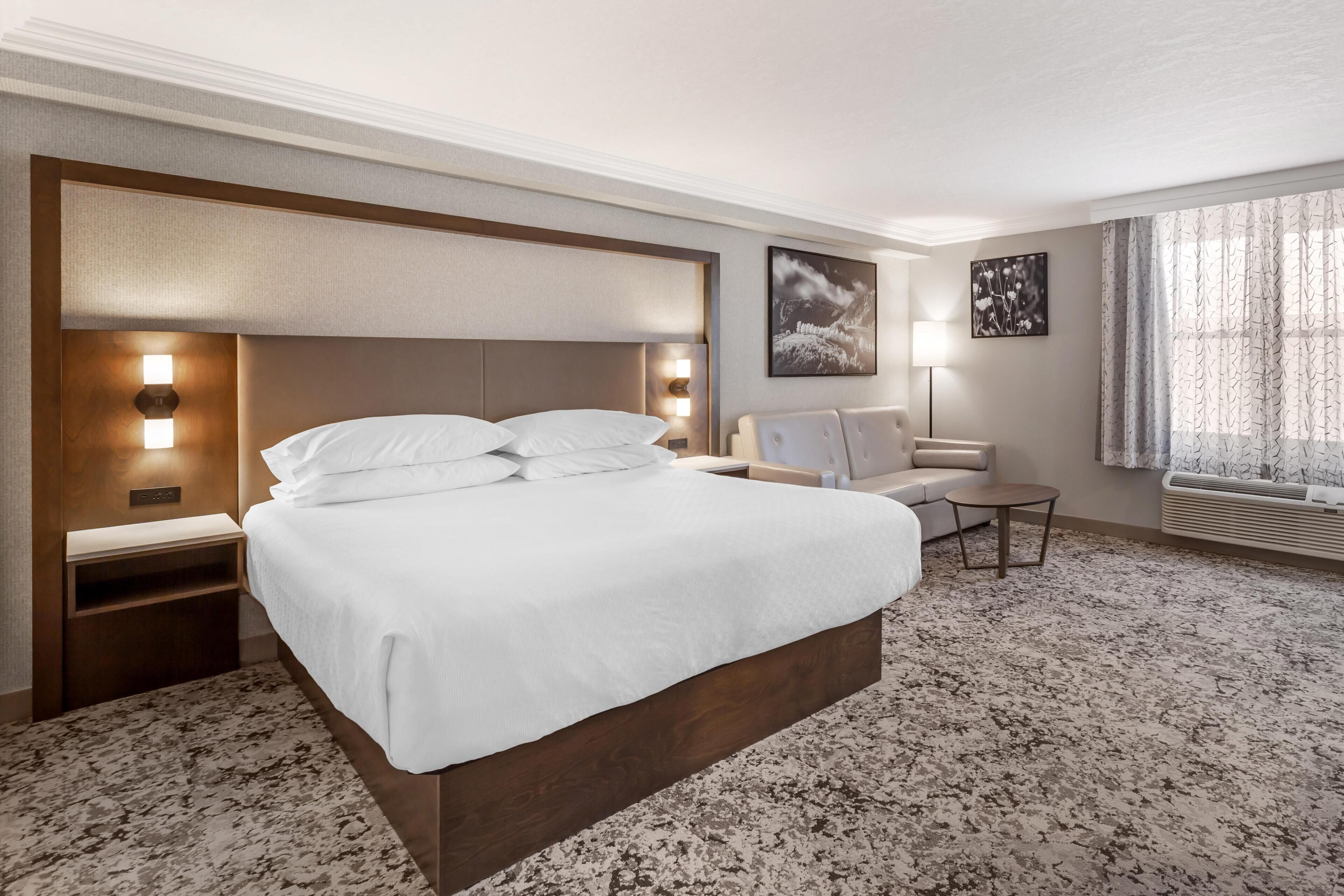 Habitación estándar, 1 cama King size, para no fumadores, refrigerador (with Sofabed) | Tabla de planchar con plancha, camas extra, wifi gratis y ropa de cama 