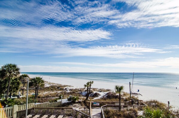 Blick von der Unterkunft